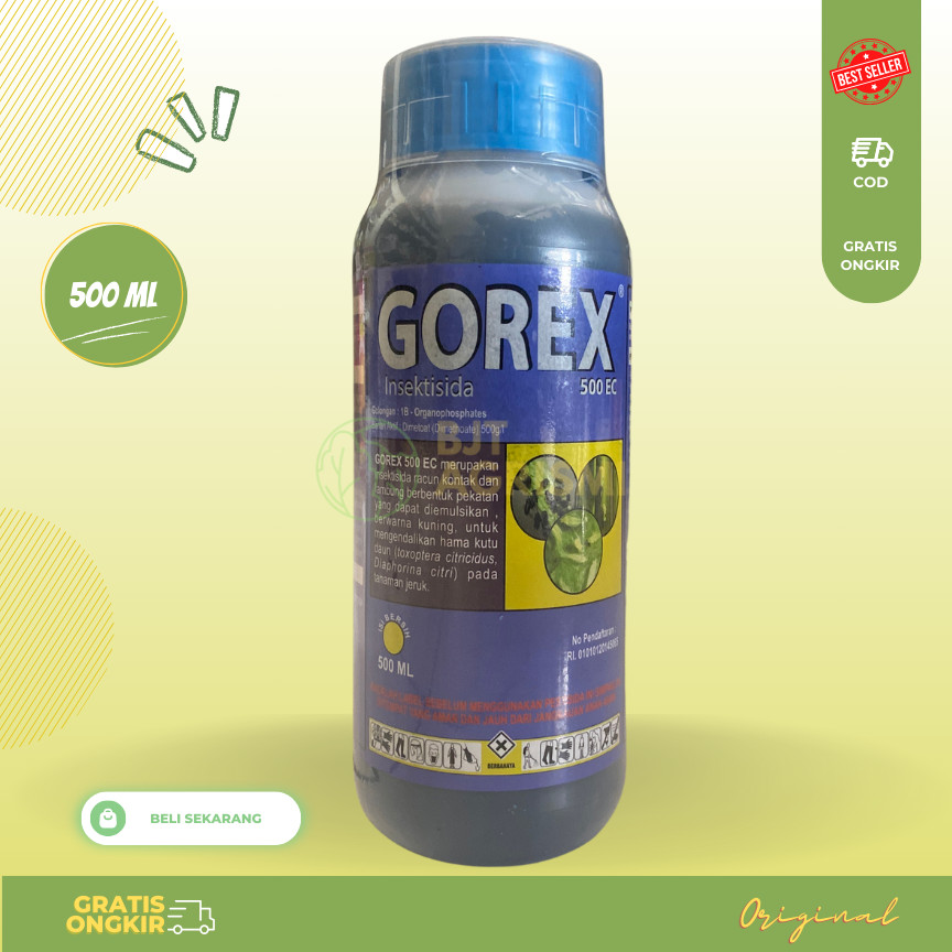 Insektisida GOREX 500EC Pemabasmi Hama isi 500ml Bahan Aktif DIMETOAT 500g/liter