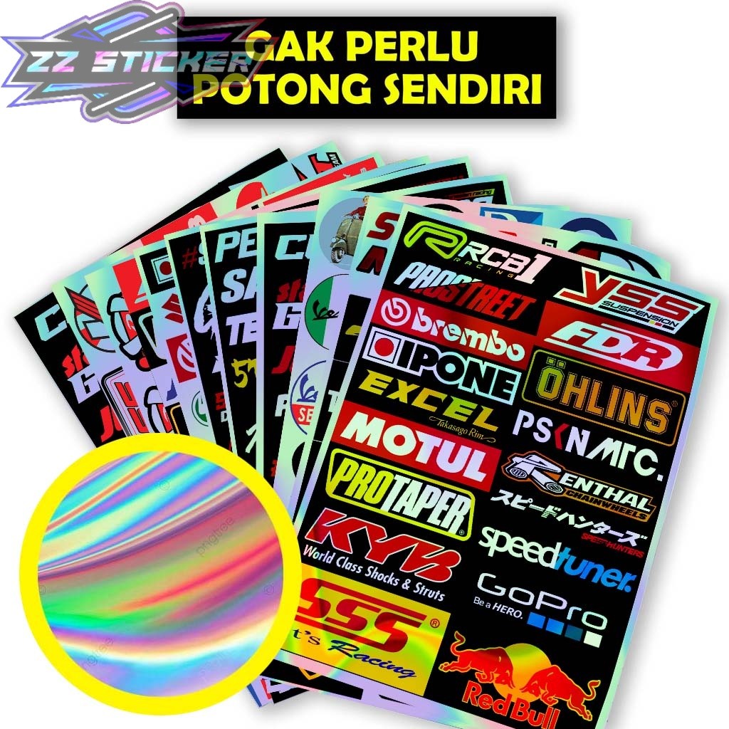 Stiker Hologram, Stiker Hologram Motor, Stiker Motor Hologram, Setiker Hologram (PACK)
