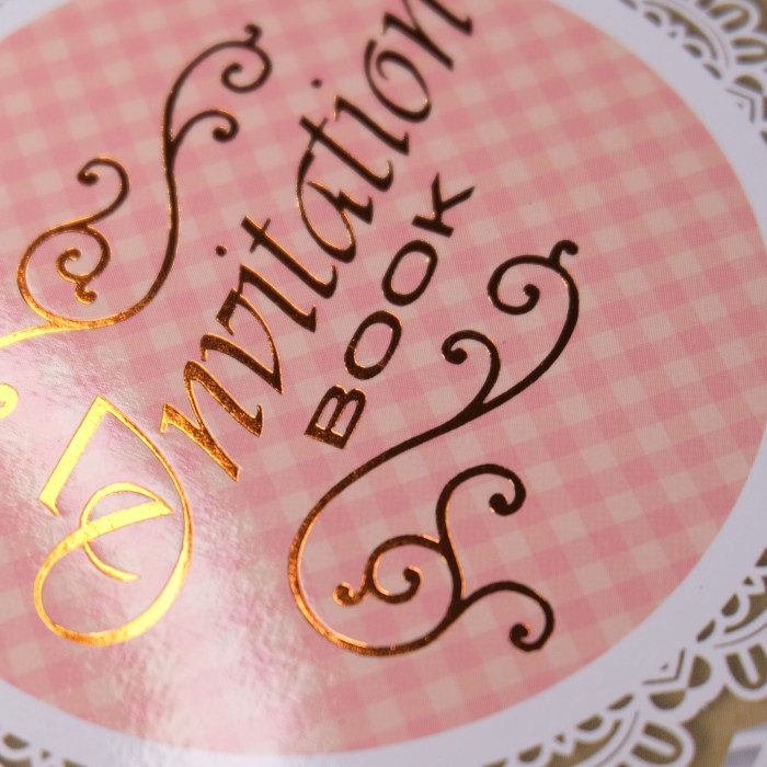 Buku Tamu Wedding/ Guest Book / Buku Tamu White Love Simpaty - Motif A