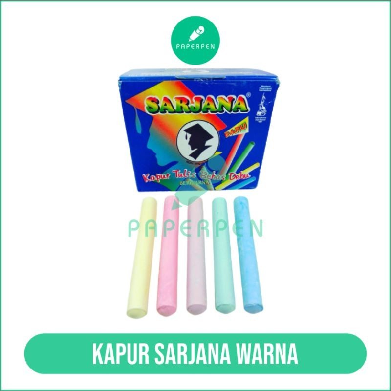 

(SN.ATK) Kapur Tulis Warna Sarjana