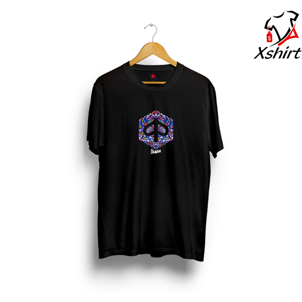 Baju Kaos Vespa Logo Chung Batik | Tshirt Distro Scooter Rider Cotton Combed Nyaman Terlaris