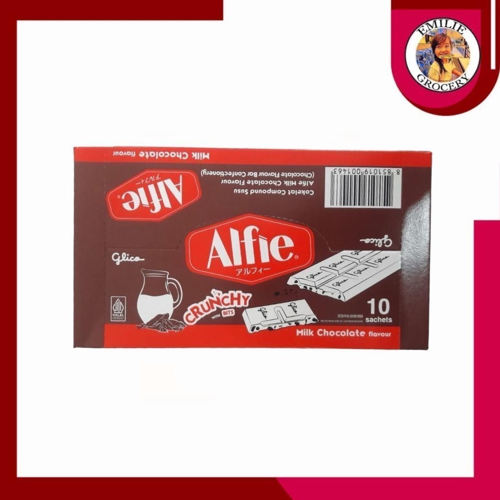 

Glico Alfie Coklat Milk Chocolate Crunchy 1 Box