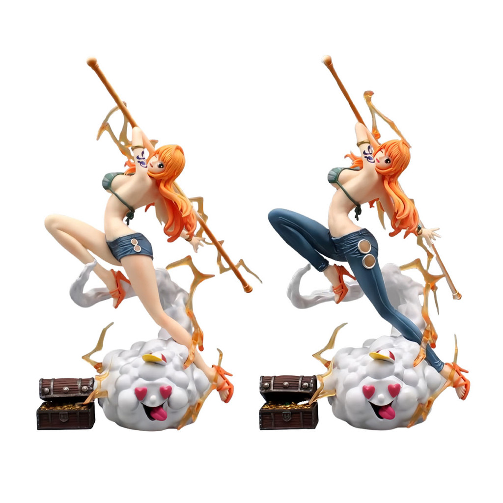 Nami IU Zeus Step Stick 30cm One Piece Action Figure PVC