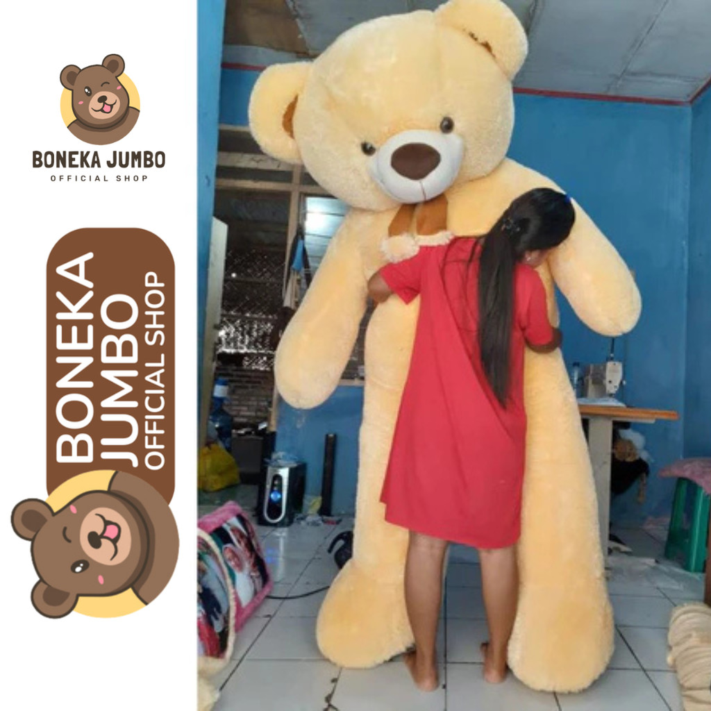 Boneka Jumbo 2 Meter SNI Beruang Teddy Bear Besar 2m Lucu Kado 1.5 Tedy Lembut