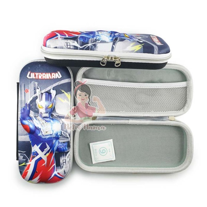 

⭐BISA COD⭐ Kotak Tempat Pensil Timbul 3D EVA Anak Sekolah Ultraman Black