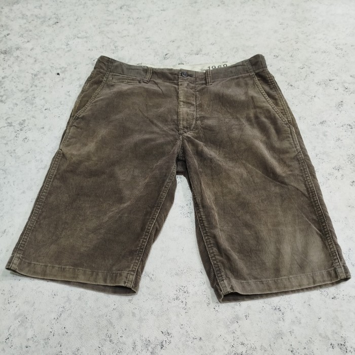 Celana corduroy pendek pria GAP 1969 MADE IN SRILANKA