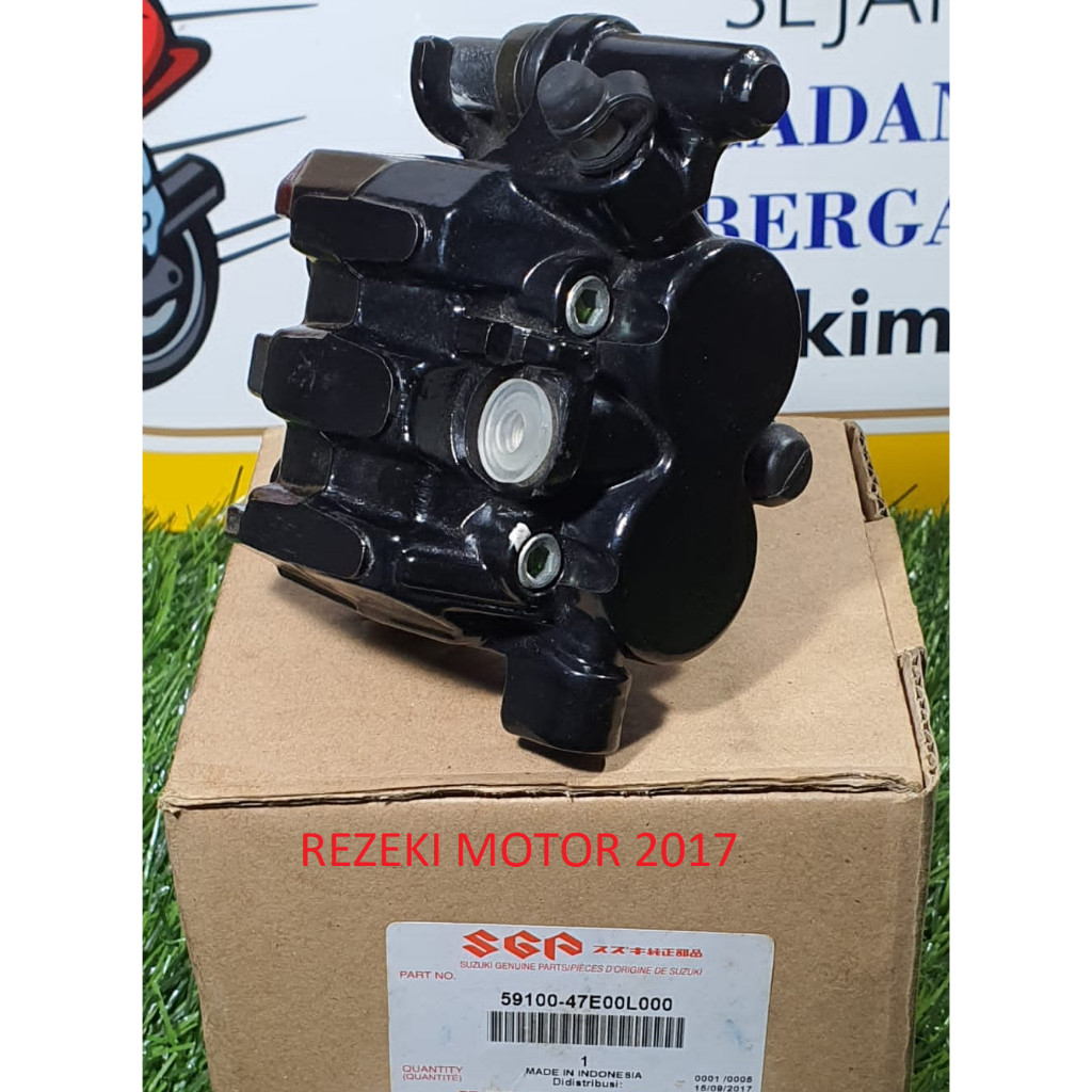 CALIPER KALIPER REM DEPAN SATRIA 2T HIU LUMBA ASLI ORI SUZUKI 59100-47E00L