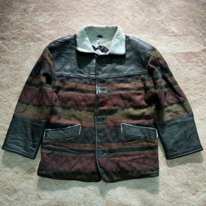 jaket vintage NAVAJO CONTENTO sherpa lined