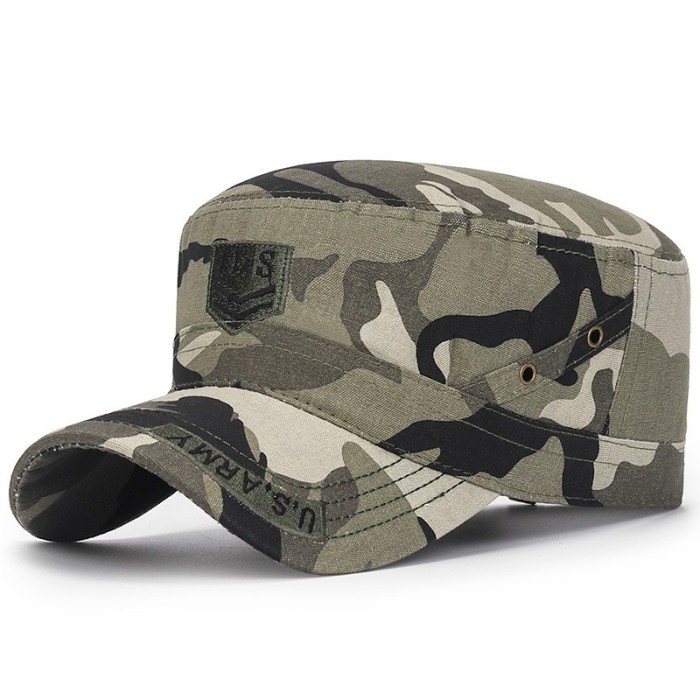 TOPI KOMANDO Military Caps impor Topi Militer Us Army dan Army - US ARMY, Abu Abu