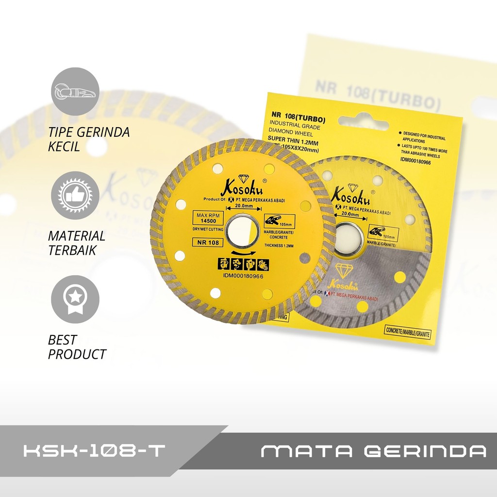 TBL Mata Gerinda Keramik, Geranite / Mata Gerinda Potong Turbo / Gerinda Potong Keramik