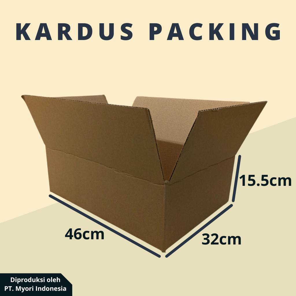 

(Uk. 46 x 32 x 15.5 cm) | Kardus Packing | Box Packing | Dus Packing