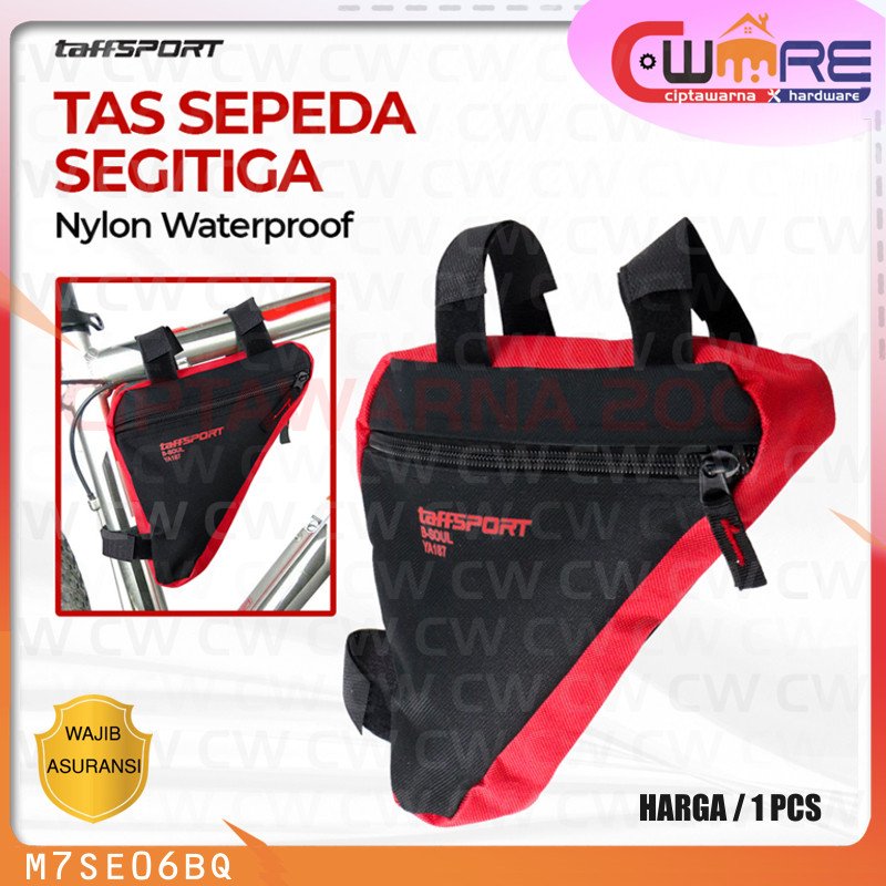 Tas Sepeda Segitiga Nylon Nilon Just Ride Waterproof - BDB CwH2