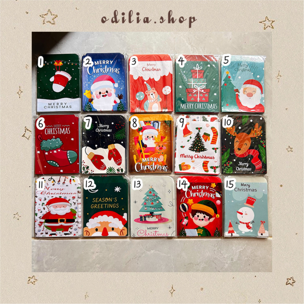

Amplop Natal 2024 isi 10 pcs Ukuran S Karakter Aesthetic Merry Christmas dan Happy New Year Thr Anak Xmas Hny Lucu Banjar Banjarbaru Bjb Odilia.Shop
