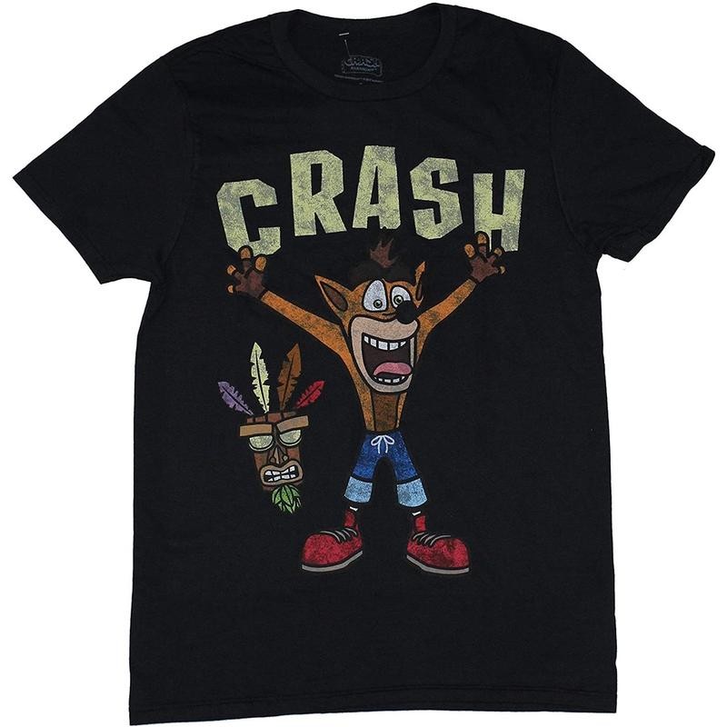 Sunday Supply Baju Kaos Crash Bandicoot Crash T-Shirt - Kaos Lengan Pendek Dewasa untuk Pria Wanita 