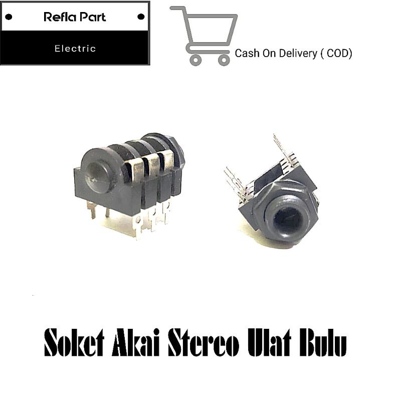 Soket Akai Stereo Kelabang/Ulat Bulu