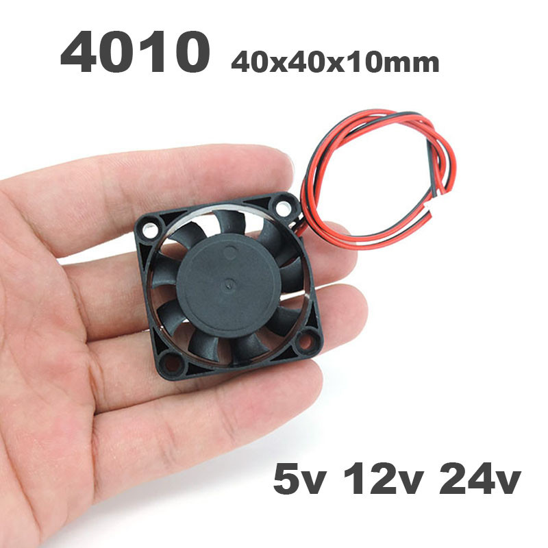 4010 40x10mm 40x40x10mm DC Cooling Fan 5V 12v 24V For Oil Bearing Brushless Cooling 2PIN 40mm Coolin