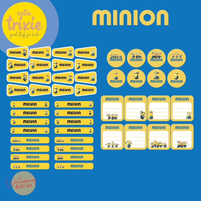 

Sticker Label Nama Anak Minion