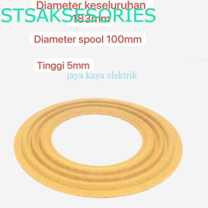 Dumper Demper Membran JBL Speaker 18inch Lubang Spool 100mm Diameter 183mm