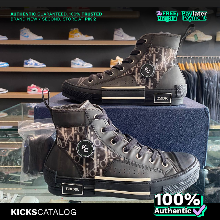 D.R-B23-High-'Dior-Oblique-black-white'-LX-047) - 100% Authentic | VNDS