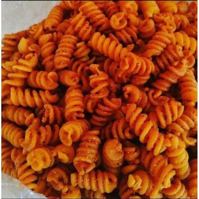 

1kg Makaroni keriting/ulir murah 8 varian rasa