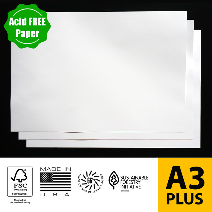 

Kertas Acid Free Finch Fine Bright White 270 gsm A3/ A3+ - 1x Grayboard, A4