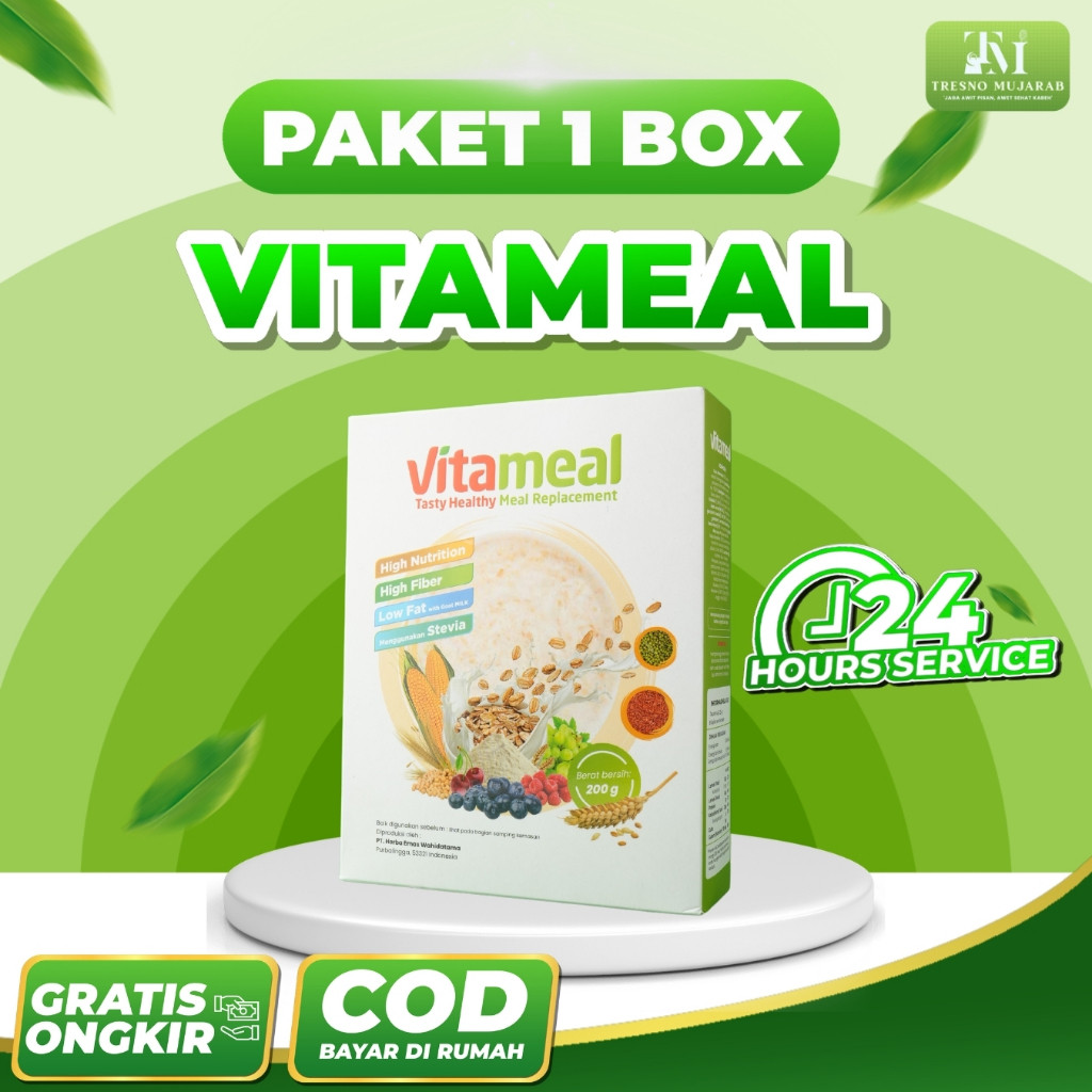 

Vitameal Isi 200gr - Sereal Sehat Multigrain Turunkan Gula Darah, Diabetes, Kolesterol Pengganti Nasi yang Enak