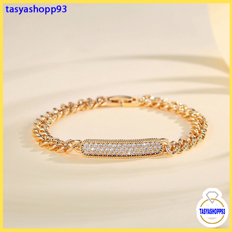 Gelang emas asli 24k lapis emas mudah kadar 17,7 anti karat (ada surat toko)