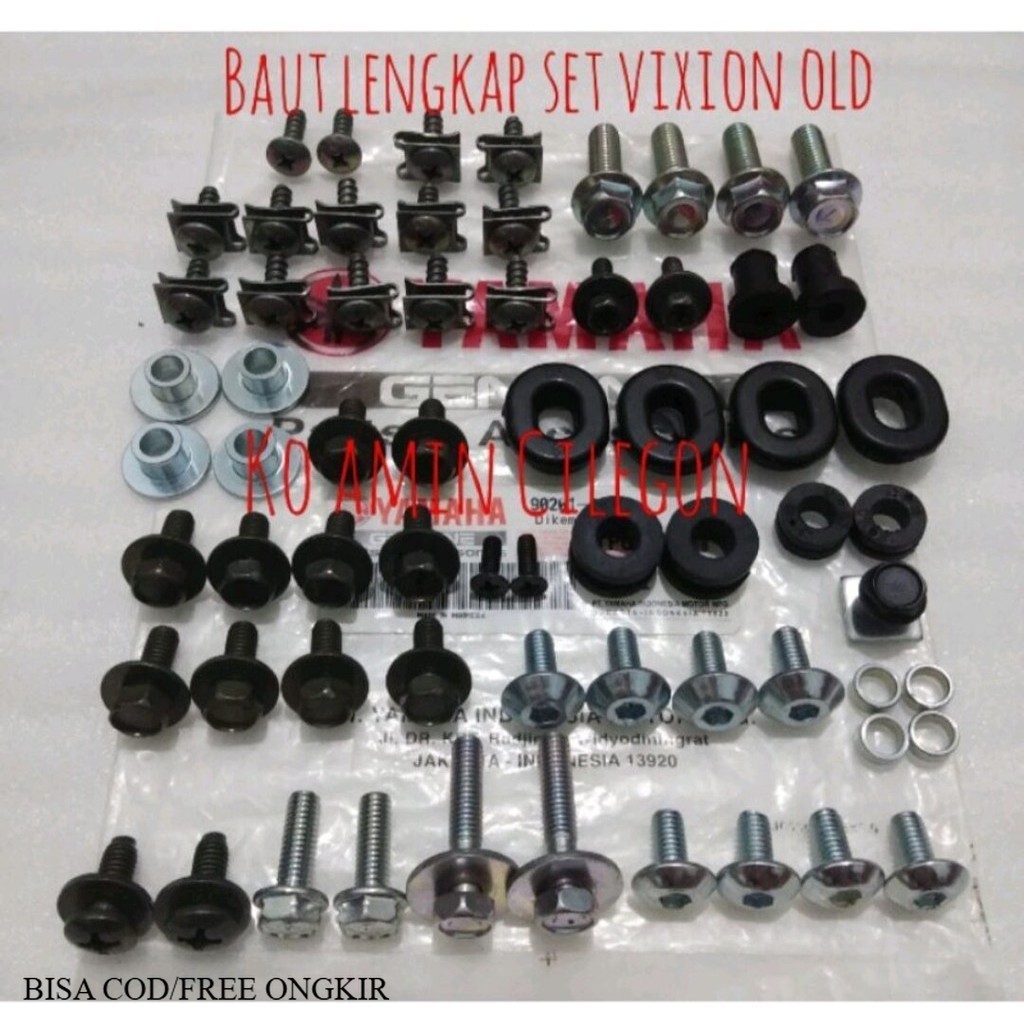 TERMURAH Baut lengkap full set body vixion lama vixion old