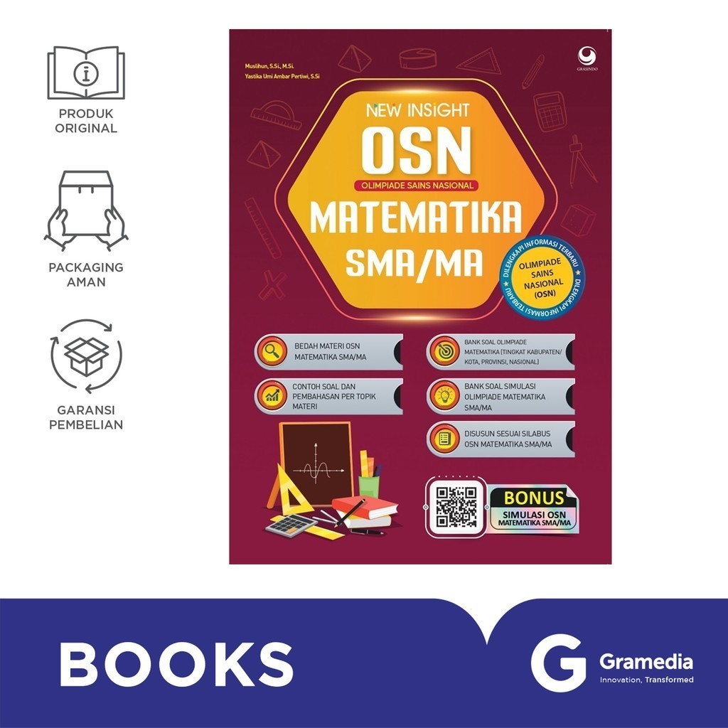 Gramedia Surabaya - Buku New Insight Olimpiade Sains Nasional (OSN) Matematika SMA/MA