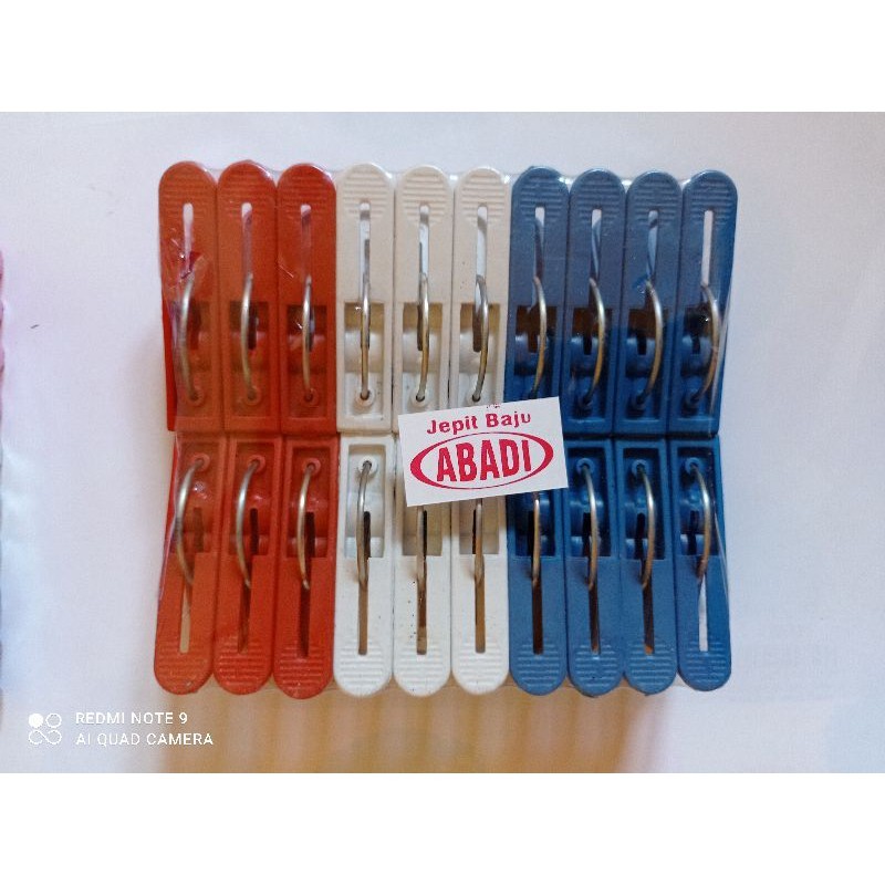 Jepit baju pakaian Abadi isi 20biji makassar