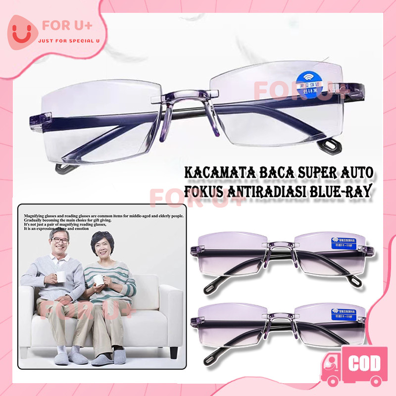 Kacamata Baca Auto Focus /Anti Blue Ray /Kacamata Pria Wanita
