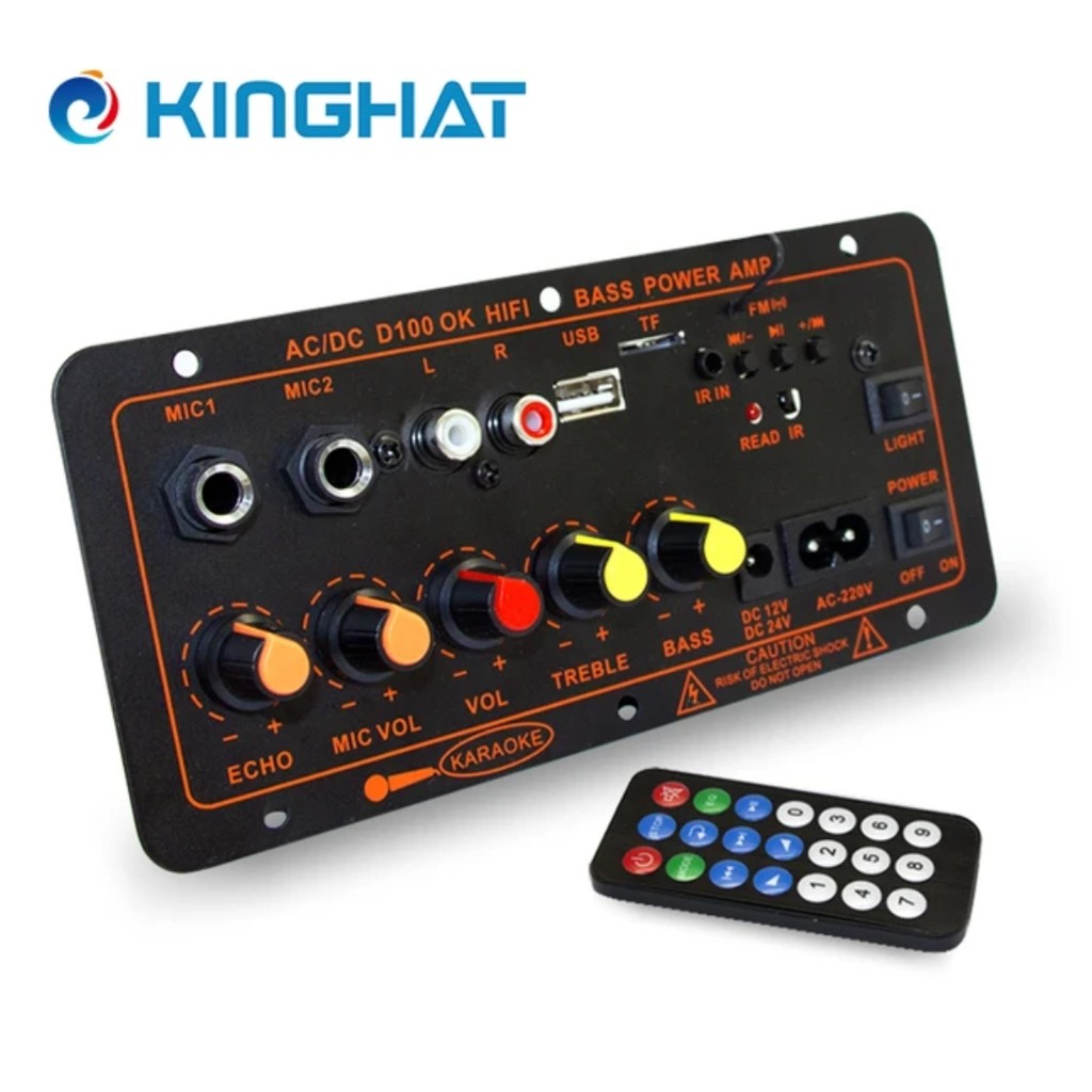 Modul Ampli Bluetooth  Karaoke 400watt speaker 8-10in