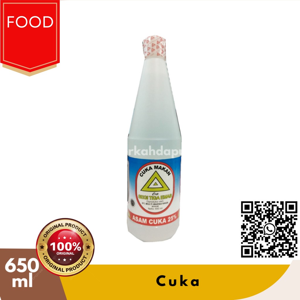 

Segitiga Emas Cuka Makan 650ml Termurah