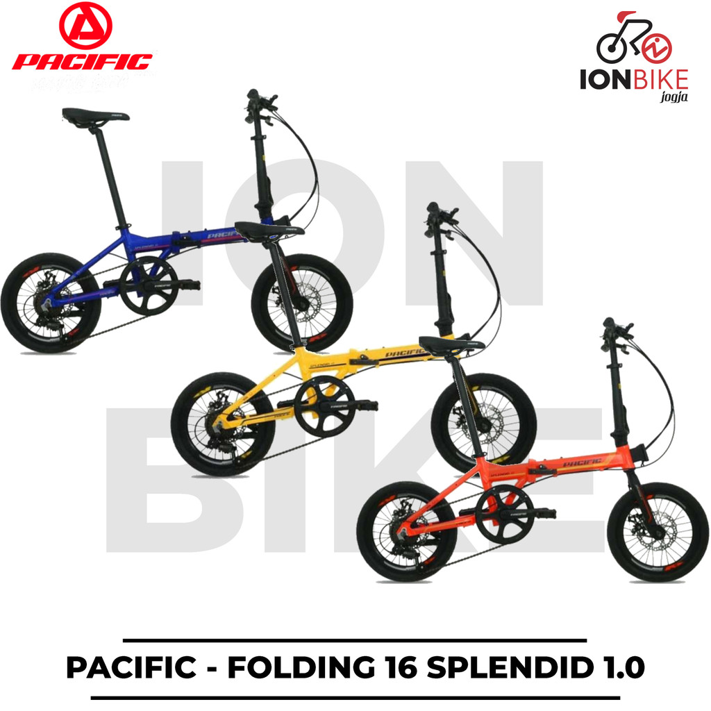 Sepeda Lipat 16 Pacific Splendid 1.0 Alloy Harga Murah Promo Terbaru Seli Splendid 1 Discbrake Disc 