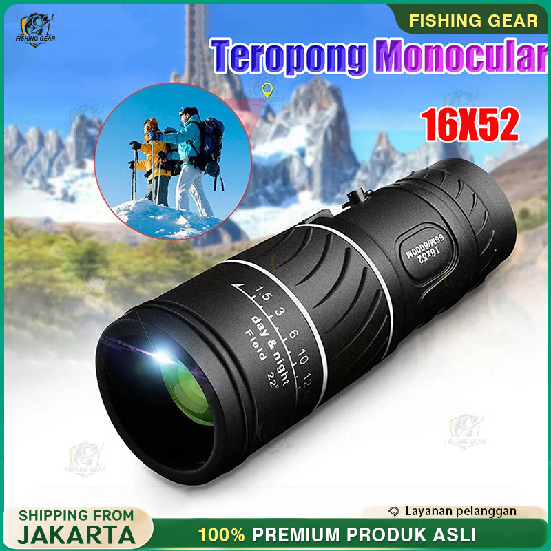 Teropong Jarak Jauh 10000M Siang Malam Original Taffsport Asli Murah /Teropong Lensa Zoom HP Telesko