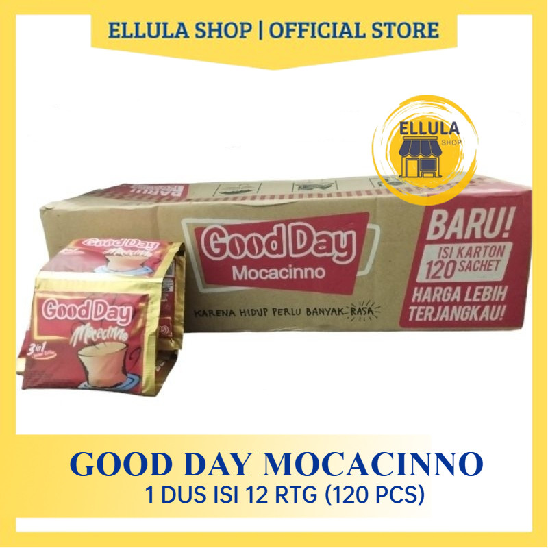 

ELLULA Shop - Good Day Merah Mocacinno 1 Dus isi 12rencengx10bungkusx20gram [Dus]