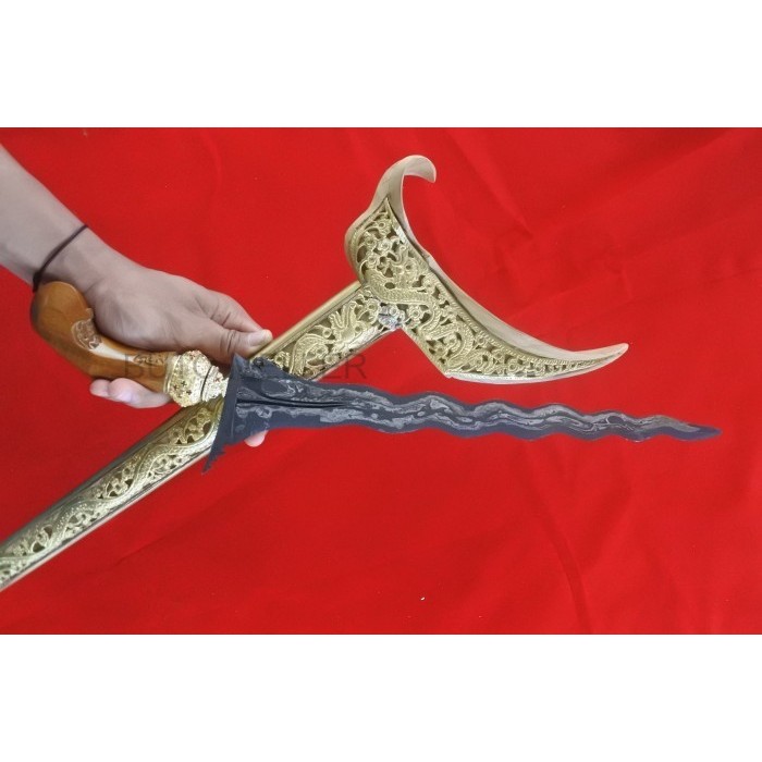 keris sengkelat warangka ladrang full blok topeng kuningan Yg diual kerisnya saja BM2324