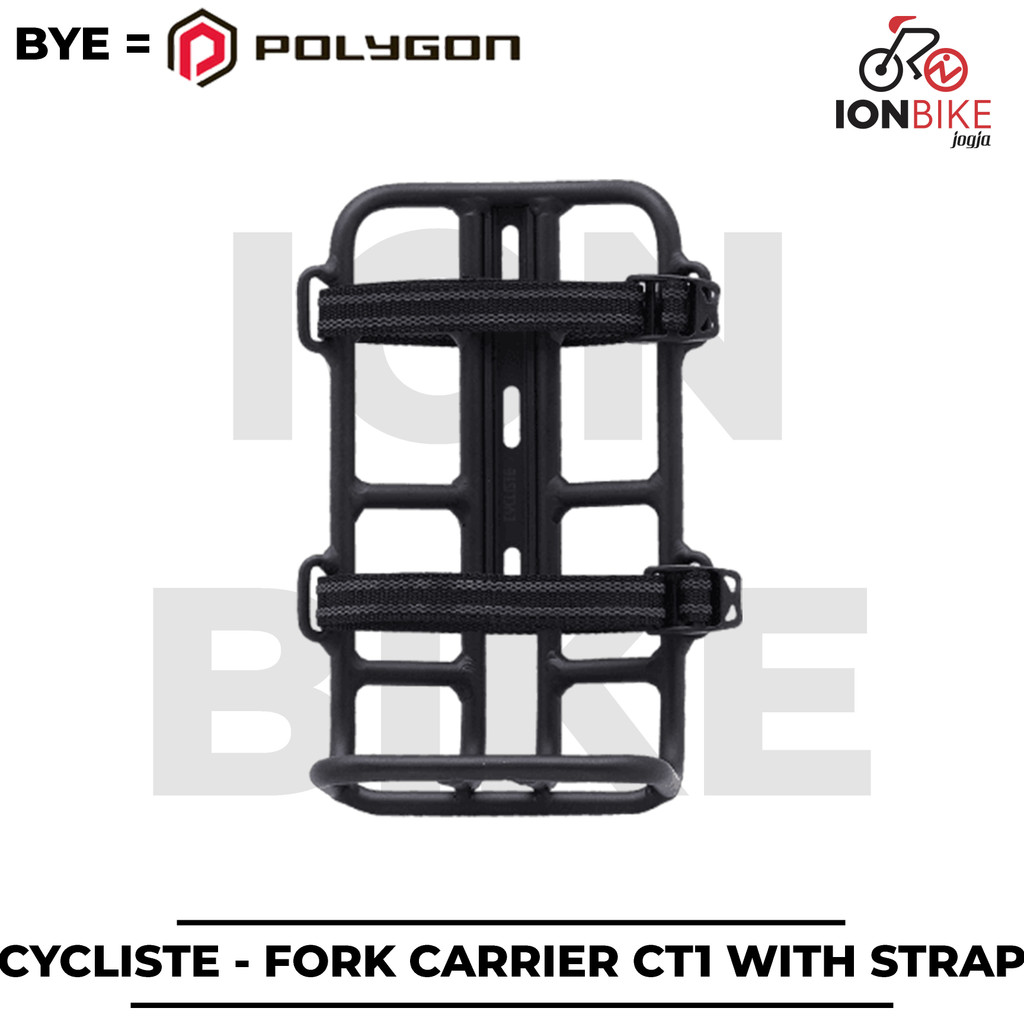 Carrier Cycliste CT1 With Strap Alloy Fork Bagasi Pannier Adaptor Bracket Sepeda Gravel Dudukan Brak