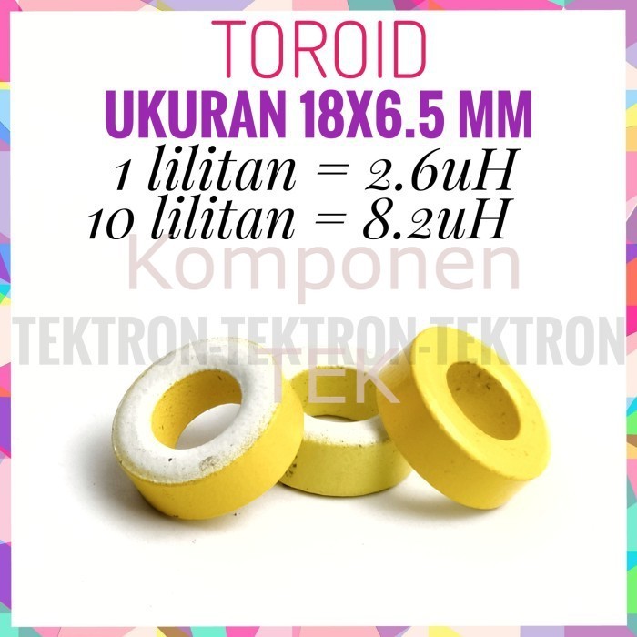 Toroid Ferit 18x6.5mm Ferrite Core Ring 1.8cm 18mm
