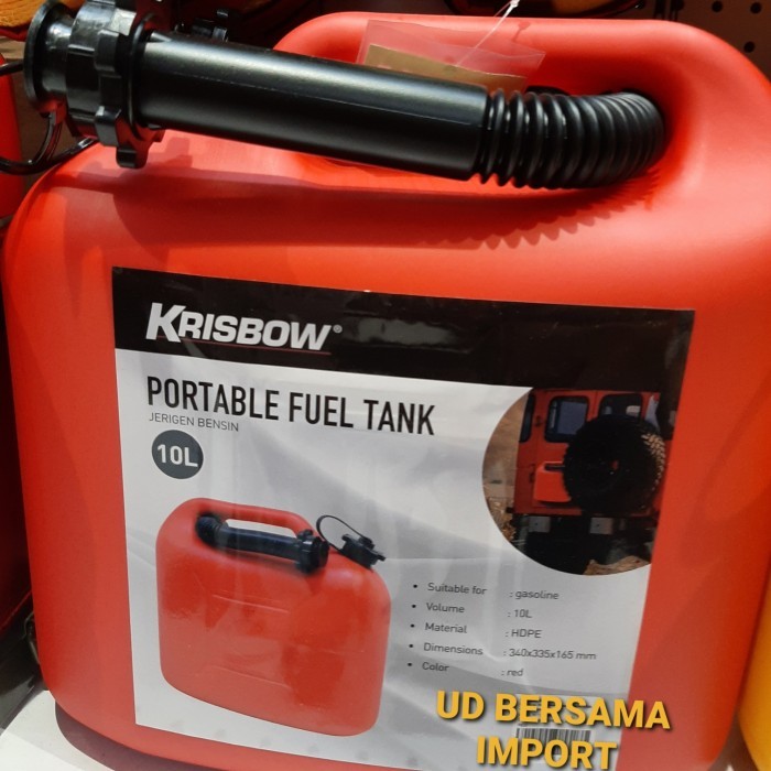 jerigen bensin jurigen bahan bakar 10 liter HDPE KRISBOW