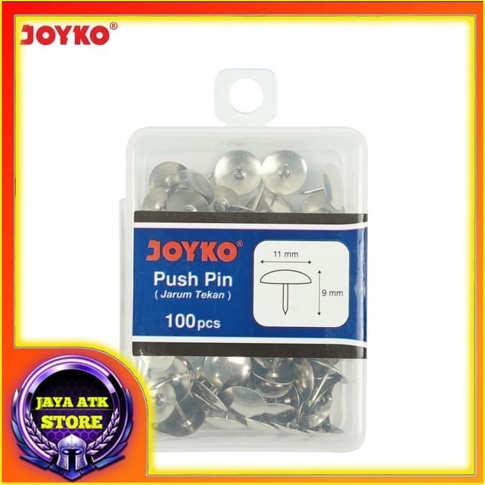 

Paku Payung Joyko TT-11P Push Pin Jarum Tekan Thumb Tacks Paku Pines