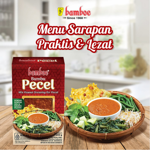 

Bamboe Bumbu Pecel – Nikmati Kelezatan Pecel Tradisional Praktis!