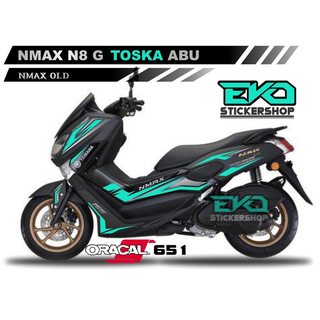 Sticker Nmax Hitam cutting stiker striping nmax 2016 2017 2018 2019