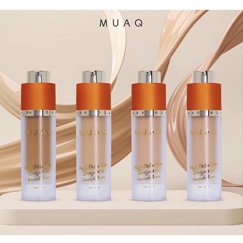 MUAQ HIGH DEFINITION LONGWEAR FOUNDATION // MUAQ FOUNDATION // Viral_MUA.id