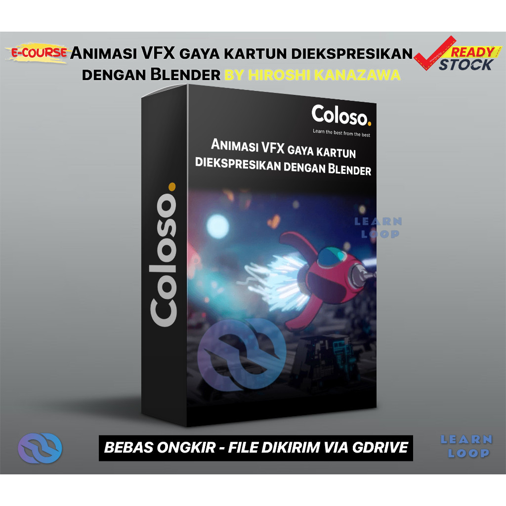 [KURSUS VIDEO] Animasi VFX gaya kartun diekspresikan dengan Blender