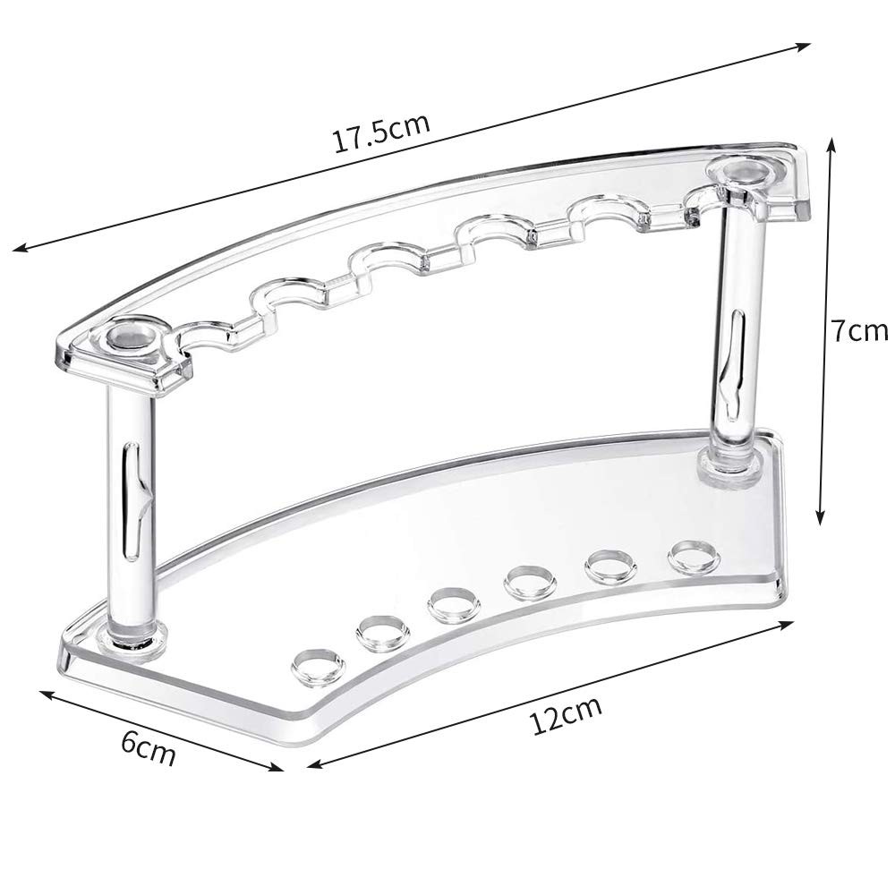 

1Piece Plastic Pencil Holder Display Stand 6 Slot Pen Display Stand Eyebrow Pencil Stand Makeup Brush Holder Organizer