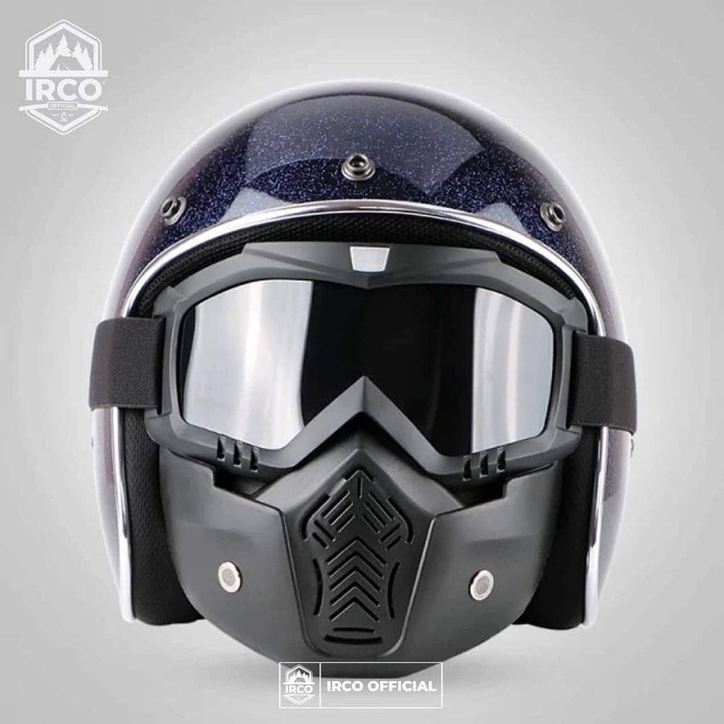 Kacamata Google Masker Helm Motor Cross Kaca Bening Anti Debu - Kaca Mata Biker Googlemask Full Face