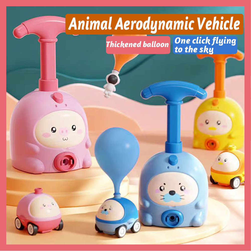 Mainan Mobil Angin Pompa Balon / Air Mobil Pompa Balon Animal / Pompa Balon Udara Mainan