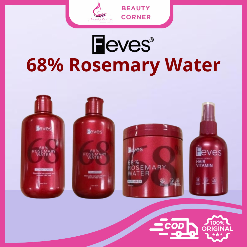 Feves 68% Rosemary Water Perawatan Rambut Series