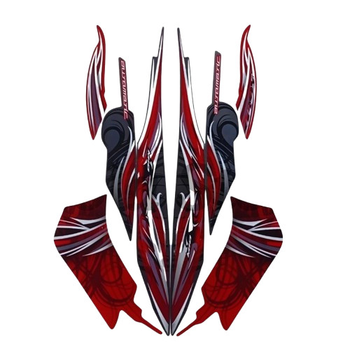 Striping Stiker List Body Motor Yamaha Mio Soul 2009 Merah Standart List Stiker Mio Soul 2009